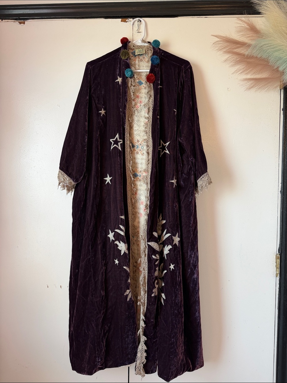 Moonlight Walk Velvet Duster - 80% cotton, 20% silk